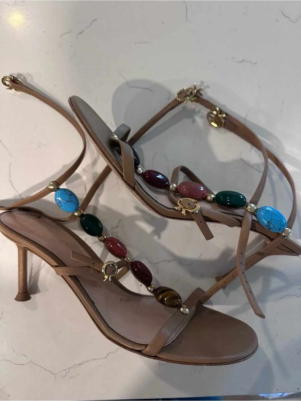 Gianvito Rossi stone heels